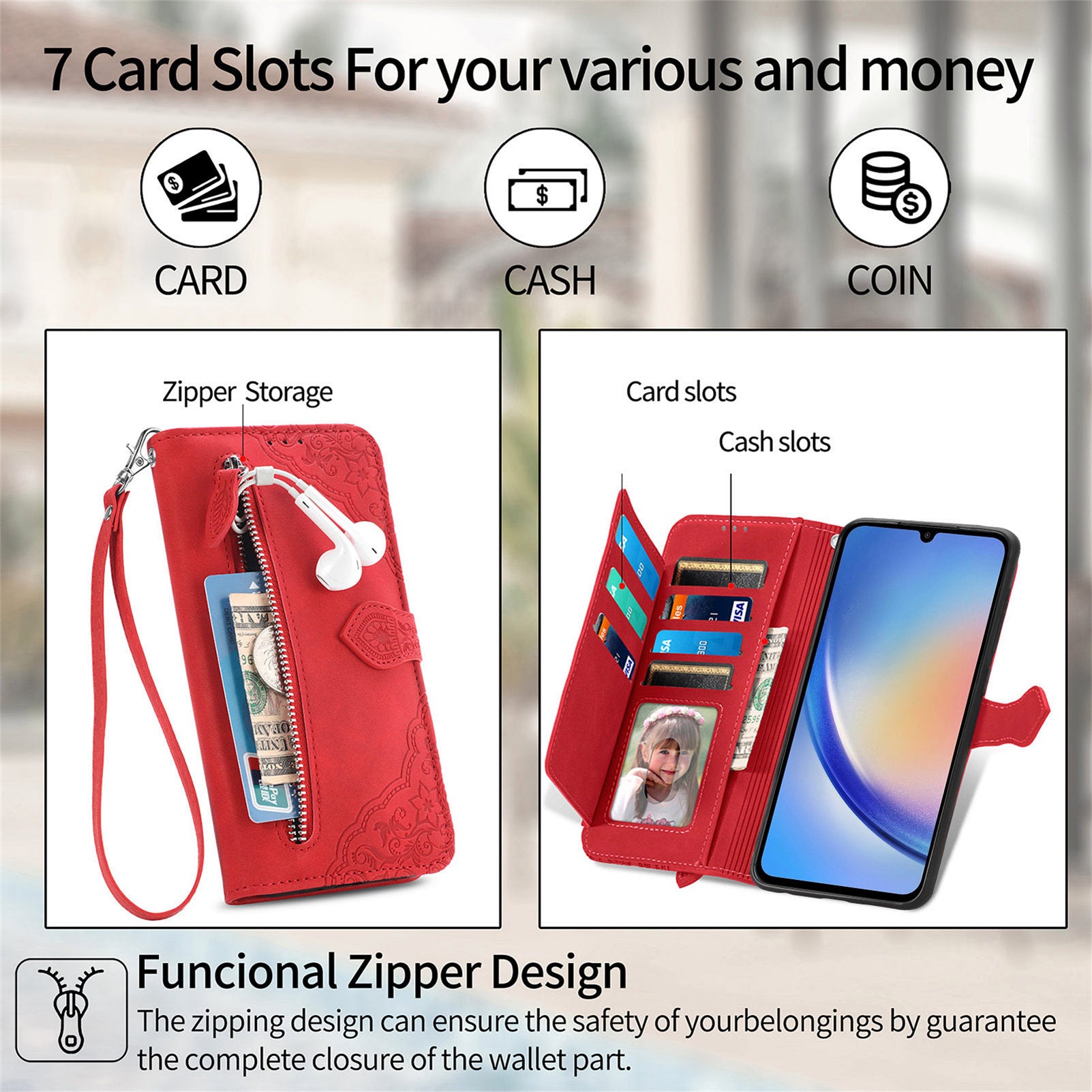 For Samsung Galaxy A15 4G / A15 5G Case Flower Imprinted Anti-Drop Leather Flip Phone Cover For Samsung Galaxy A15 4G / A15 5G Case Flower Imprinted Anti-Drop Leather Flip Phone Cover